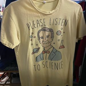 🔴SOLD🔴 Please Listen To Science Bill Nye the Science Guy t shirt